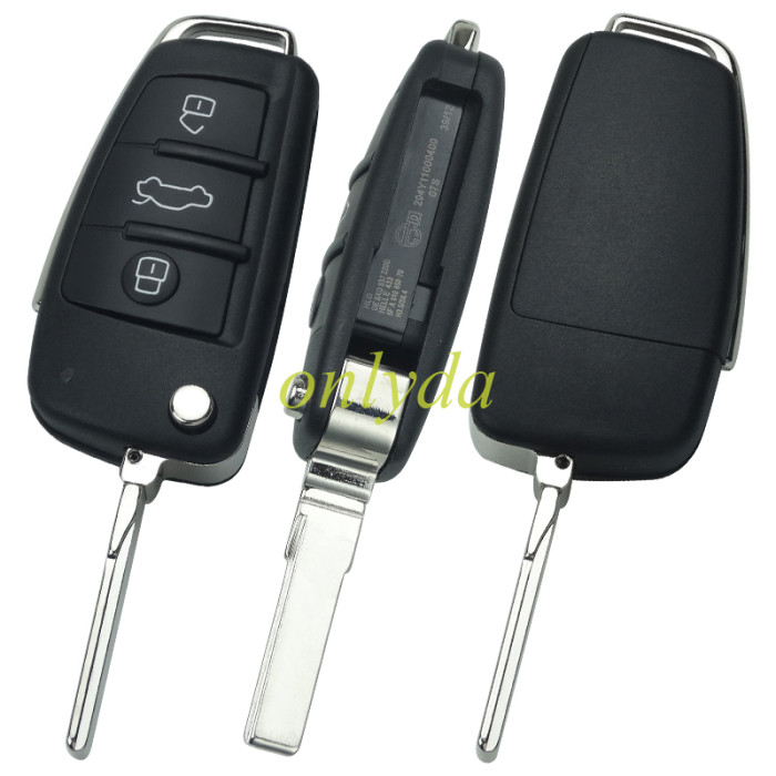 For Audi Q3remote key keyless ID48 chip 434mhz  8XO837220D