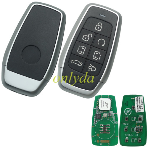 For AUTEL MAXIIM IKEY Standard Style IKEYAT007AL 7 Buttons Independent Smart Key (Remote Start/ Left Door/ Right Door)