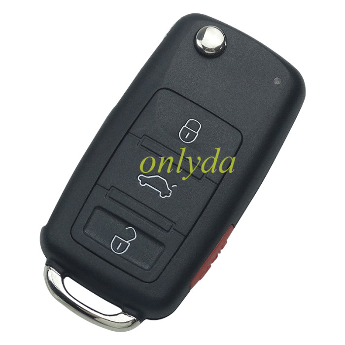 For Audi A3 3+1 button remote key with 434mhz  use in model  1JO 959753DJ
