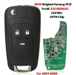 OEM Original remote key for 2019+ Chevrolet Cavalier  fcc id: 2ALBSISG24 434Mhz 4D70 Chip