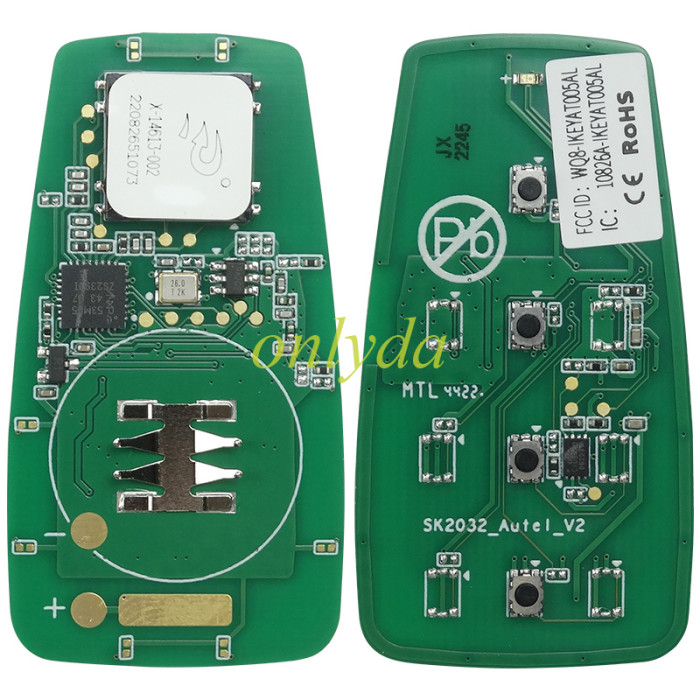 For AUTEL MAXIIM IKEY Standard Style IKEYAT004AL 4 Buttons Independent Smart Key (Air Supension)