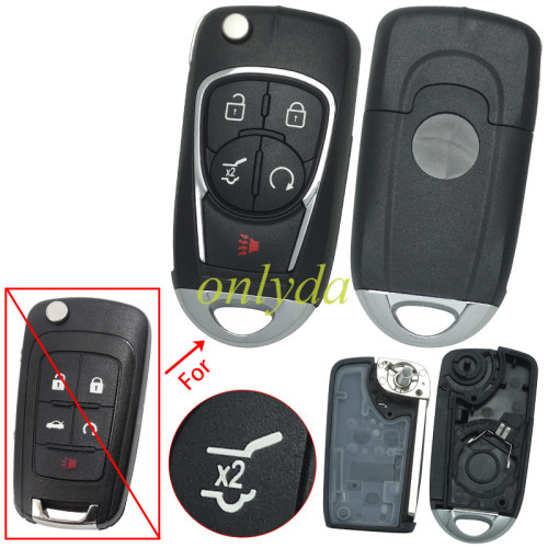 For chevrolet modified 4+1  button key blank