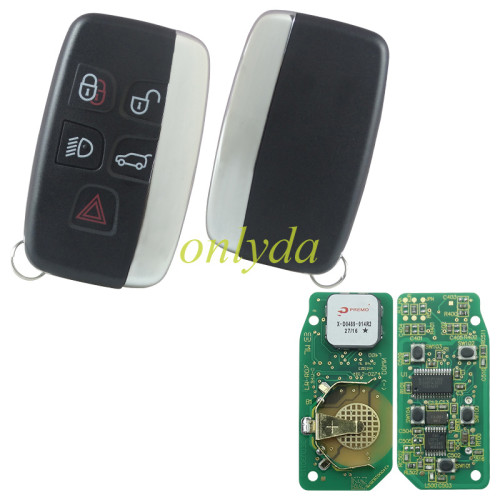 For LandRover keyless remote key, 4+1 button 315/434MHZ, with 7953ptt/ID49