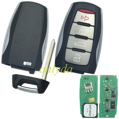 Original GWM  Great Wall  Haval H8 H9 smart car key 4 button remote  with trunk + Panic FSK with 434MHZ, with Type 46 chip  S/N:2202009160458