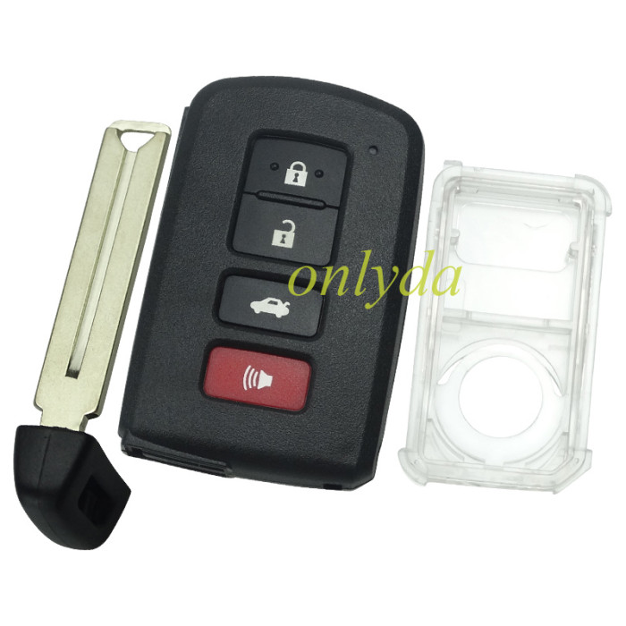 For Toyota 3+1 button remote key shell ,the button is square