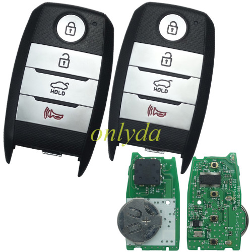 Original for  Kia 3+1 button remote key with 433.mhz with 46 chip（HITAG3) F2951X0700 PN:C5000