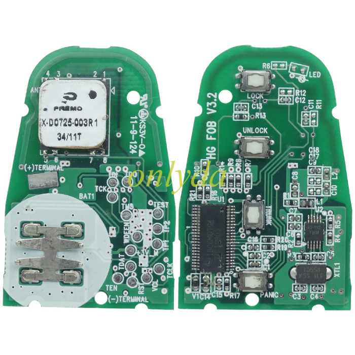 Original for  Kia 4 button remote key with 434mhz with 4D60+dst40 chip 18C6NLTG4