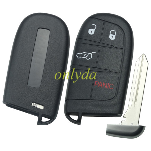 For Chrysler 3+1 button  remote key shell with blade,the key pad can't remove