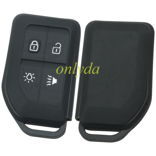 For Volvo 4 button remote key shell with key blade