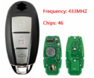 for Suzuki Swift Kizashi Smart Key 433Mhz Pcf7952A  46 Chip 3button  Fcc Id Ts008 37172-57L10 code : TS008