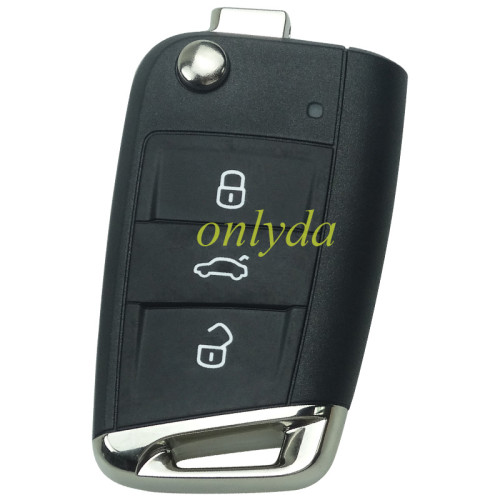 original for VW 3 button remote key with Hitag PRO VAG(MQB 49) 434mhz  FCCID: 5G6 959 752 BK unkeyless CMIIT ID :NBGFS1250