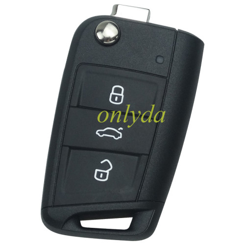 original for VW 3 button remote key with Hitag PRO VAG(MQB 49) 434mhz  FCCID: 5G6 959 752 BF unkeyless