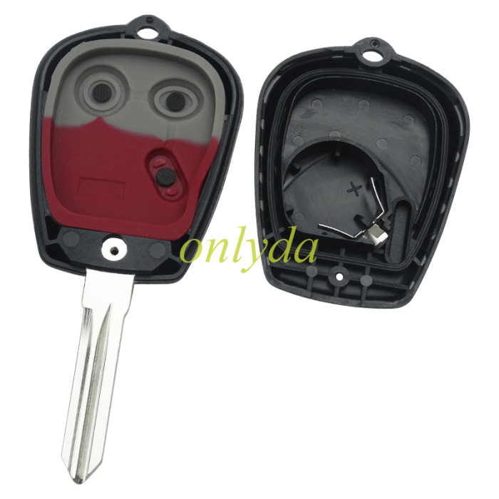 For 2+1 button remote key blank with battery clamp