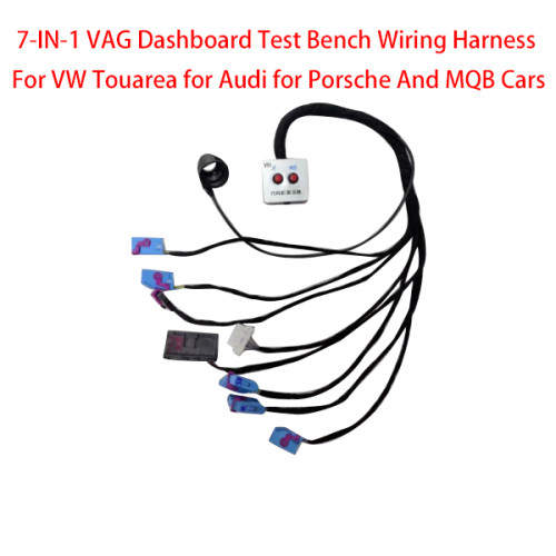 7-IN-1 VAG Dashboard Test Bench Wiring Harness for VW Touareg for Audi Porsch*e and MQB Car Instrument Panel Power on Boot Test