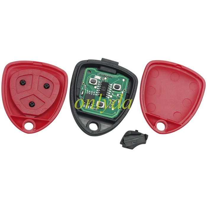 For Ferrari style 3 button remote key for KDX2 and KD MAX to produce any model  remote . with blade hole