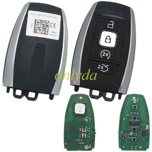 OEM Smart Key For lincoln Buttons:4  Frequency:868MHz Transponder:HITAG PRO  Part No: HS7T-15K601-DD/ Keyless GO / Automatic start IC: A2C9314210200