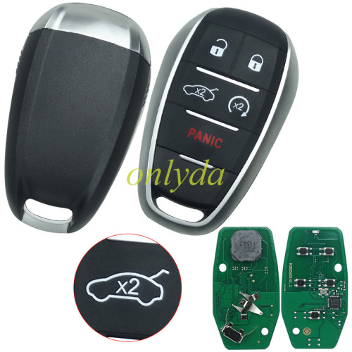 made in China For 2017 - 2020 Alfa Romeo Giulia Stelvio Smart key  5 button  FCC ID: KR5ALFA434 433MHz P/N: 6EP44LXHA. 6WN70LXHAA/ 4A chip