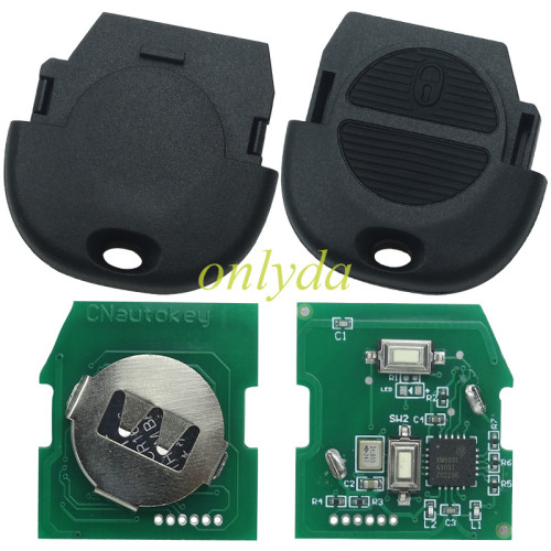 For Nissan 2 button remote head  key with 434MHZ