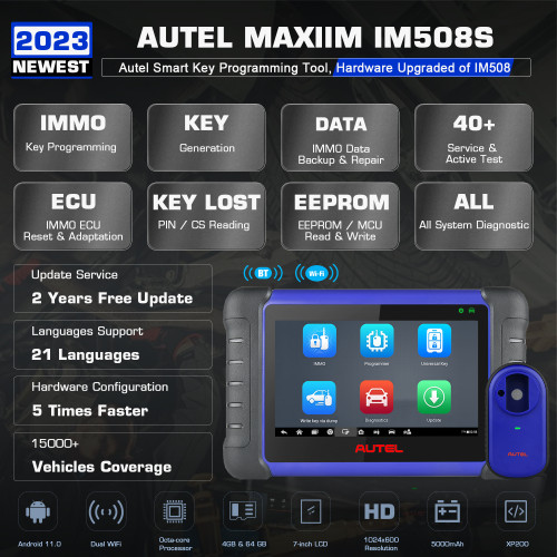 (ship from Czech Republic ）Autel MaxiIM IM508S  Programmer/ Multi-language