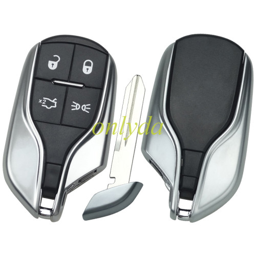 For Maserati  4 button remote key case with badge