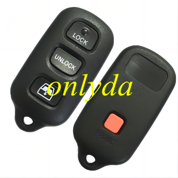 For  toyota 3+1 button key blank the panic button is square