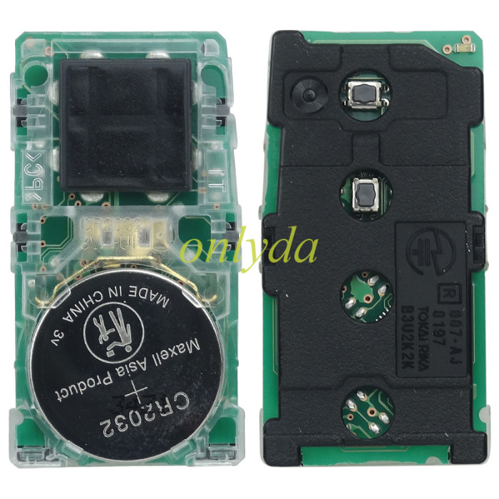 For Toyota Hilux original 2 button remote key with  Toyota H chip 312.49-313.99mhz B3U2K2K 61K623-0010