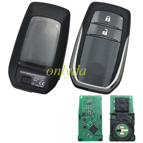 For Toyota Hilux original 2 button remote key with  Toyota H chip 433-434mhz