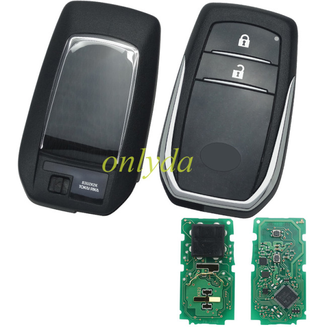 For Toyota Hilux original 2 button remote key with  Toyota H chip 312.49-313.99mhz B3U2K2K 61K623-0010