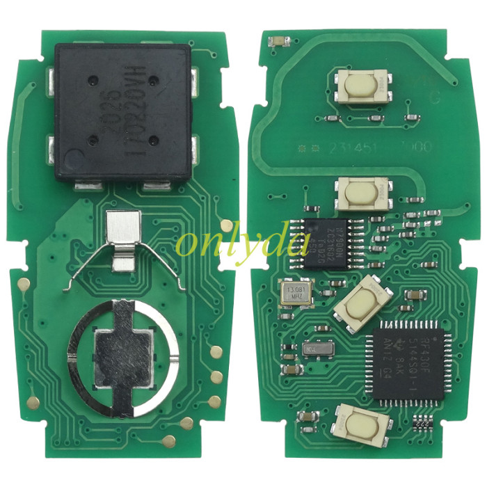 For Subaru 4 button Keyless remote key with 434mhz with 8A chip  board #7000  FCC:HYQ14AHK