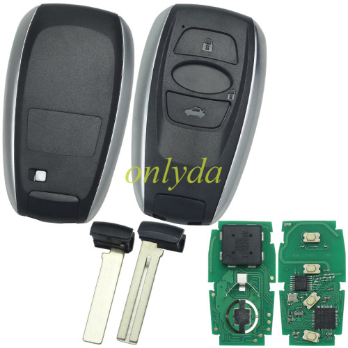 For Subaru 3 button  Keyless remote key with 434mhz with 8A chip  board #7000  FCC:HYQ14AHK