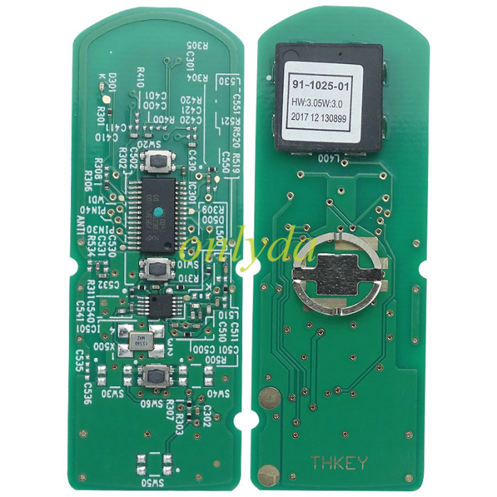For Mazda 3 button remote key with 433.92mhz FSK  with PCF7953P/HITAG Pro /49 chip for mazda CX5  : SKE13E-02