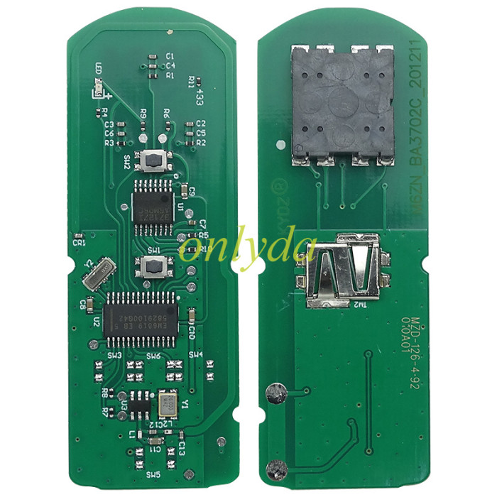 For kydz brand Mazda CX7 2 button keyless Smart remote key with 434mhz with 4D63 chip PCB SKE11B-04