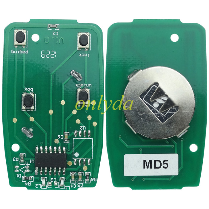 For Mazda 5 3+1 button remote key  with 313.8MHZ  KPU41805