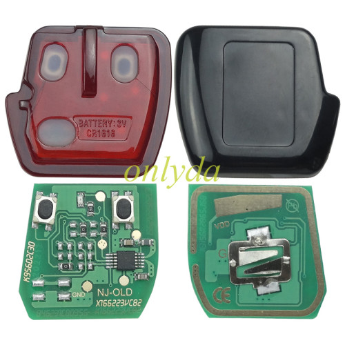 For mitsubish 2 button remote key with 315mhz/433mhz