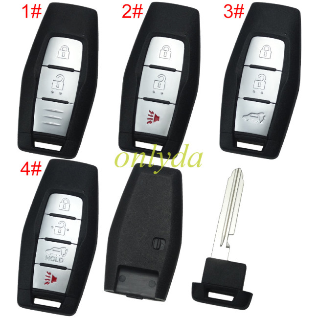 For Mitsubishi 2/2+1/3/3+1 button remote key shell without badge(please choose button )