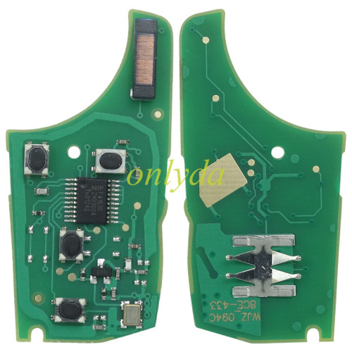 For Opel  Astra J  2B/3B/3+1B remote key  434mhz 5WK50079 95507070 chip GM 46 (HITA G2)  7937E / 7941E,please choose the key shell