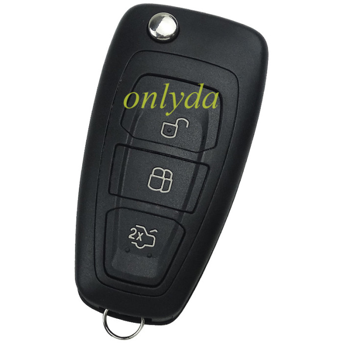 For Ford Mondeo flip 3 button remote key blank （black)