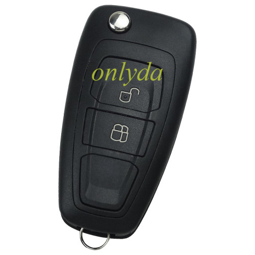 Ford Mondeo flip 2 button remote key blank with FO21 blade （black)