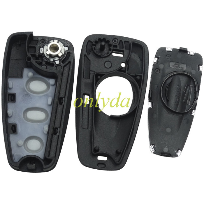 For Focus Flip 2 button remote key blank with HU101 blade