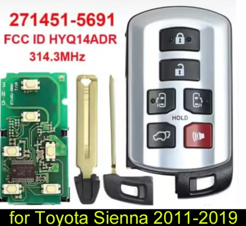 For Toyota sienna 2011-2019  271454-5691 FCCID:HYQ14ADR  314.3MHZ