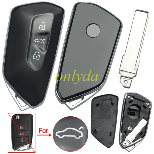 For VW 3 button modified remote key blank