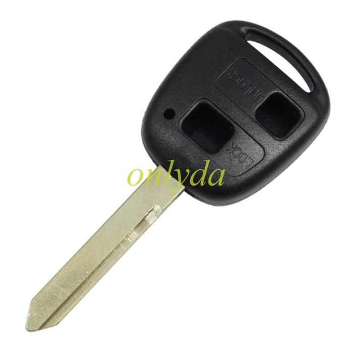 Toyota 2 button remote key with 4C chip & TOY47 blade with 315mhz or 434mhz use for Toyota Yaris