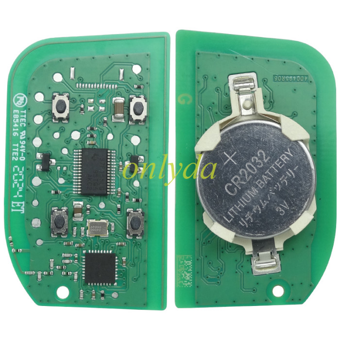 For OEM Volvo 4 button remote key with 433mhz 22701076-P03  900559/1R16    20520292  FADM2S11KVA