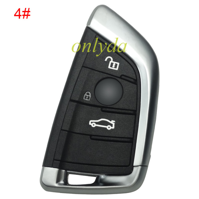 For BMW  X5 keyless 3 button remote key with PCF7953P chip-315mhz/434mhz/868mhz   FSK                5AF 011926-11 BMW 9337242-01