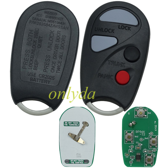 For Nissan Sunny car remote  key with 315mhz