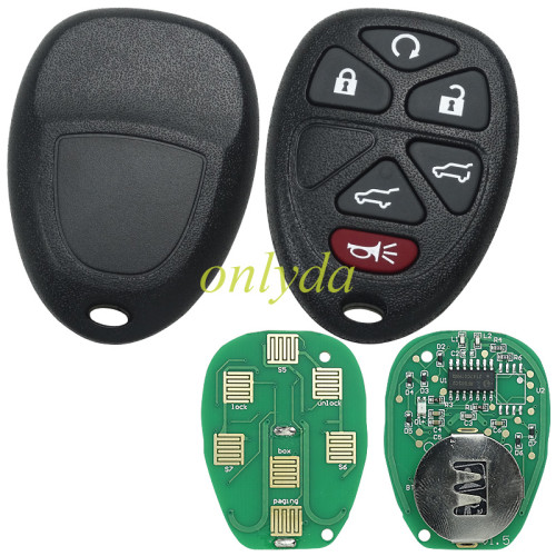 For GM 4+1 or 5+1 Button remote key  with FCCID OUC60270-433mhz (GM # 15913421 , 15913420 ,  20869057 15857840 5913427)