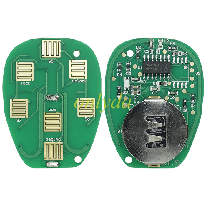 For GM 4+1 or 5+1 Button remote key  with FCCID OUC60270-433mhz (GM # 15913421 , 15913420 ,  20869057 15857840 5913427)