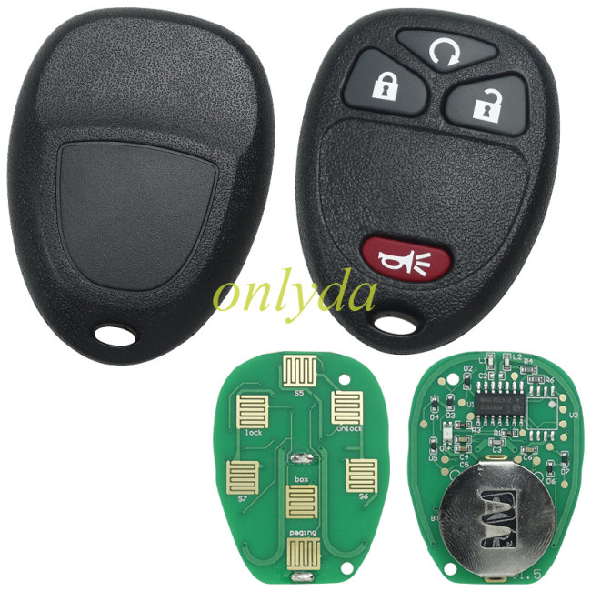 For GM 3+1 Button remote key  with FCCID OUC60270-433mhz (GM # 15913421 , 15913420 ,  20869057 15857840 5913427)