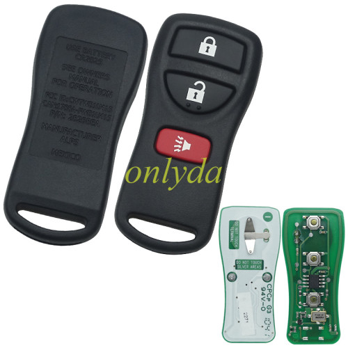 Original Nissan 2+1 button remote key with 315mhz     FCCID : CWTWB1U415 / CWTWB1U733 P/N: 28268EA 2007-2012 NISSAN FRONTIER TITAN PATHFINDER XTERRA INFINTI FX35 FX45
