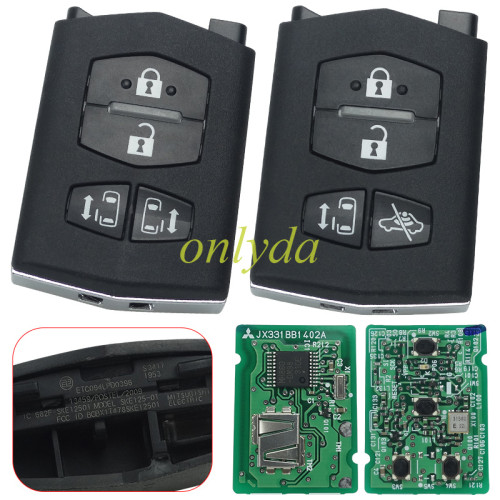 OEM Mazda 4 BUTTON   MITSUBISHI ELECTROIC  with Side slide door button  FCC ID : BGBX1T478SKE12501 315MHz  MODEL: SKE125-01 (Pls choose button )